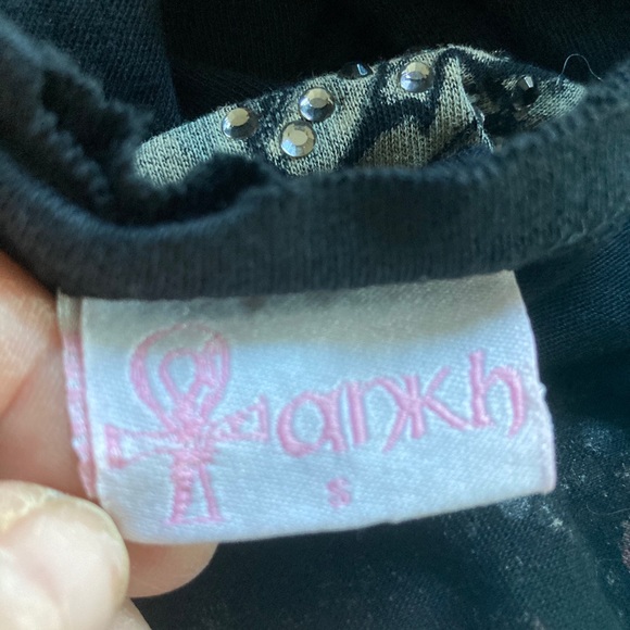 ANKH WOMEN HEART SOUL RHINESTONES T-SHIRT SZ S - Picture 7 of 7